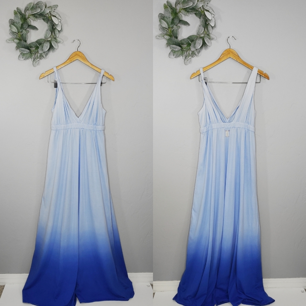 Gypsy 05 Revolve Blue Ombre Tank Maxi Dress Large